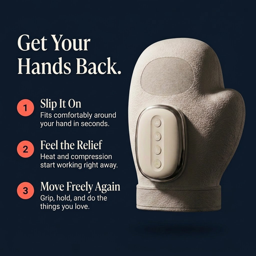 Relievo — AdaptaHeat™ Compression Therapy for Hand Arthritis